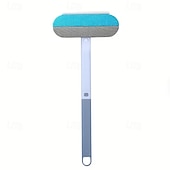 baratos Produtos para o Lar e Limpeza-Kit com 5 escovas removedoras de pelos 3 em 1 com cabo longo para limpeza de janelas, ferramenta para remover pelos de animais de estimação, escova removedora de pelos de cães e gatos, acessórios para