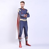 baratos Trajes para casais e grupos-Anti-herói Super-vilão Super heroi Fantasia fantasia Fatos de Corpo Patriótico for Unisexo Crianças Adulto Dia Das Bruxas Carnaval Espetáculo Comic Con