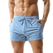 cheap Swim Trunks &amp; Board Shorts-Men's Board Shorts Swim Shorts Swim Trunks Solid Colored Drawstring Boyleg with Pockets Quick Dry Lightweight Elastic Swimwear Surfing Beach Swimming Summer