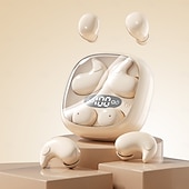 billige TWS True Wireless-hodetelefoner-Usynlige søvnørepropper for sidesovere, 2 par trådløse hodetelefoner i ett ladeetui, ultratynne mini Bluetooth-ørepropper for små ører, støydemping, LED-strømdisplay for iPhone og Android