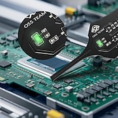 ieftine Piese de Schimb-2 buc tester portabil mini inductor, instrument de testare a bobinei plăcii de bază de înaltă precizie alimentat de tip C, instrument de diagnosticare și reparare rapidă a defecțiunilor inductanței
