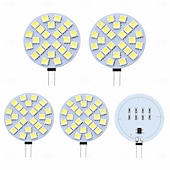 economico Luci LED bi-pin-lampadine a led g4 dc 12v dimmerabili 1w/1.5w/2w/3w, equivalenti alogene 10w-30w, bianco caldo 3000k/luce diurna 6000k, angolo del fascio 180° (5 pezzi)