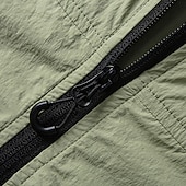 economico Giubbotti Casual-Da uomo Giacca Leggera Casuale All'aperto Protezione Solare Protezione solare Snello Minimalista Primavera &amp; Estate Primavera Attivo Casual Quotidiano Girocollo Regolare Nero Verde Giacca