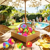 preiswerte Outdoor- &amp; Sommer-Spielzeug-20er-Pack wiederverwendbare Wasserbomben, saugfähige Wasserbälle für Kinder, weiche Stoffbälle für sommerliche Wasserspiele, Wasserspielzeug für Poolpartys, Gartenpartys und Wasserschlachten – kein
