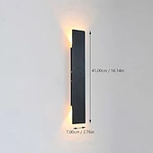 cheap Outdoor Wall Lights-Outdoor Modern Nordic Style Outdoor Wall Lights Living Room Outdoor Aluminum Wall Light IP54 110-120V 220-240V 18 W