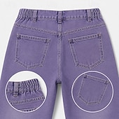  Hombre Pantalones Pantalones casuales 100% Algodón Pantalones de mezclilla Cintura elástica Pierna recta Plano Comodidad Suave Longitud total Casual Diario Exterior Moda Retro Antiguo Azul Piscina