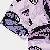 economico Animali 3D della Ragazza-Ragazze 3D Grafico Farfalla Maglietta Manica Corta Stampa 3D Estate Primavera Sport Moda Streetwear Bambini 5-12 anni Girocollo Casuale Quotidiano All'aperto Vestibilità regolare