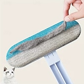 baratos Produtos para o Lar e Limpeza-Kit com 5 escovas removedoras de pelos 3 em 1 com cabo longo para limpeza de janelas, ferramenta para remover pelos de animais de estimação, escova removedora de pelos de cães e gatos, acessórios para