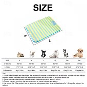 cheap Cooling Bedding &amp; Mats-Cartoon Striped Beach Mat for Dogs, Cat Mat, Cooling Mat, Dog Bed, Cat Bed, Pet Bed, Pet Supplies, Removable and Washable