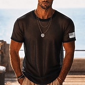 cheap Vacation Tropical T Shirts-Men's Sheer Mesh T-Shirt, See Through Beach Shirt Summer Clubwear Top for Men