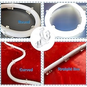 economico Accessori LED-20-200 pezzi 1/2 pollice applicabili per clip per luci a corda LED da 10-15 mm con 40-400 pezzi viti per clip di montaggio per luci a corda in PVC per esterni, ganci per Natale e matrimoni