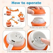 abordables Jouets interactifs-Balle interactive automatique pour chien, 2 couleurs, capteur de mouvement, rechargeable par USB, moteur silencieux haute vitesse, soulage l'anxiété de séparation, jeu intérieur/extérieur, jouet pour