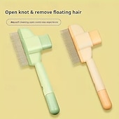 baratos Cuidados com o Cabelo-Escova removedora de pelos para cães e gatos (2 unidades), pente para higiene e cuidados com pelos longos, ideal para cães e animais de estimação. Remove pelos, escova de banho e acessórios para cães.