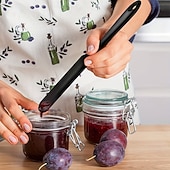 preiswerte Küchenutensilien &amp; Gadgets-6/10 Silikonspatel, Sahneschaber, Macaron-farbener Kuchenspatel, Brotspatel, Marmeladenmesser, Rührspatel, antihaftbeschichtet, Backwerkzeug, lebensmittelechtes, hitzebeständiges Material