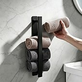 cheap Towel Bars-Towel Bar New Design / Self-adhesive / Creative Contemporary / Modern Stainless Steel + A Grade ABS / Stainless Steel 1PC - Bathroom Single / 1-Towel Bar Wall Mounted