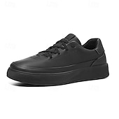 preiswerte Lässige Sneakers-Weiße, flache Herren-Sneaker zum Schnüren, lässige, minimalistische Laufschuhe mit gepolsterter Gummisohle für Alltag, Reisen, Pendeln und Wochenendausflüge.