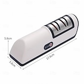お買い得  キッチン用品＆小物-キッチン用電動ナイフ研ぎ器 多機能自動プロ仕様 4段階ギア電動ナイフ研ぎ器 キッチンアクセサリー 高速研ぎ石 家庭用キッチン 全自動ナイフ研ぎ機