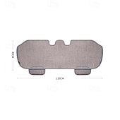 cheap Car Seat Covers-Universal Linen Car Back Seat Cushion, Breathable Rear Seat Pad with Storage Pockets, Non-Slip Seat Protector for Most Vehicles, SUVs, Trucks, Durable All-Season Bench Cover (Rear Seat Only)