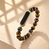 levne Chytré hodinky-Elegantní chytrý náramek pro ženy, fitness tracker ve stylu šperků s perleťově bílým korálkovým designem, stylový tracker aktivit pro každodenní pohodu, módní chytrý náramek s šperky, dárek pro ni