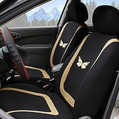 baratos Capas para bancos de automóveis-4PCS Cobertura de Cadeira Automotiva para Bancos dianteiros Prevenir Manchas para Carro de passeio / SUV / Carro