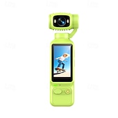 baratos Câmara de Ação-Câmera de ação 4K com tela IPS de 2,0", câmera portátil para vlogs com foco automático. &amp;Câmera de vídeo portátil de bolso com lente giratória e cartão SD de 32 GB, ideal para vlogs. &amp;viagem, presente