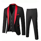 cheap Men's 1920s Costumes-Retro Vintage Rococo Baroque Suits &amp; Blazers Gentleman Fancy Dress Men's Masquerade Party / Evening Bachelorette Party Adults' Coat Pants