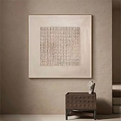 billiga Wabi Sabi-Mintura Handmade Textured Grid Oil Paintings On Canvas Wall Art Decoration Modern Abstract Pictures For Home Hotel Decor Rolled Frameless Unstretched Painting