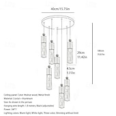 abordables Lustres-10 cm Variable Lustre Cristal Moderne 110-240 V