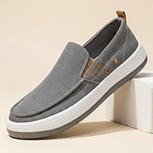 preiswerte Slipper Schuhe-Herren-Slipper aus Canvas, leichte Freizeitschuhe für Alltag, Reisen, Büro und Wochenendoutfits