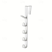 baratos Arrumação e Organização-Cabideiro de porta para roupas, organizador de plástico para pendurar roupas na porta, com barra para pendurar bolsas, ideal para quarto e banheiro. &amp;Prateleira para porta de armário