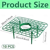 cheap Plant Care Accessories-10 Pcs Strawberry Plant Support Frames, Square Growing Racks and Stands, Keep Strawberry Fruits Clean and Elevated, Ideal for Garden Beds, Balcony, Greenhouse, Patio, or Indoor Planting, Easy Assembly