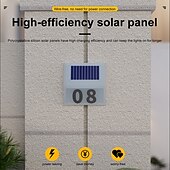 billiga Außenwandleuchten-1PC Solar Outdoor Wall Light for Courtyard Garden Fence Household and Garden Number Light