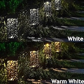 billige Pathway Lights &amp; Lanterns-6 stk stilys utendørs solcelle plen sti lys ip65 vanntett hagelampe for terrasse sti landskap hage dekorasjon belysning 6x