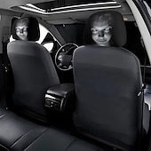  Conjunto de 2/4 capas engraçadas e assustadoras para encosto de cabeça de carro, com design de rosto horripilante. Ideal para pegadinhas nos bancos dianteiros, Halloween ou como presente de