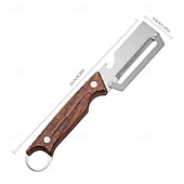 baratos Utensílios para cozinhar e guardar Fruta &amp; Vegetais-2 Pcs 3 in 1 Multifunctional Vegetable Peeler With Hanging Hole, Stainless Steel Bottle Opener and Grater with Plastic Handle, Kitchen Gadgets Tool for Potatoes Fruit Garlic Carrots