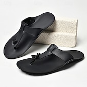 billiga Inneskor och flip-flops till herrar-Herrsandaler med brun tå, mjuka, lätta och bekväma sommarskor för strandresor, kustnära fritid och varma väderförhållanden