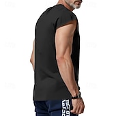 abordables Running Tee &amp; Tank Tops-Men's Solid Colored Workout Tank Top Running Tank Top Gym Tank Top Summer Spring Classic Sleeveless Quick Dry Lightweight Moisture Wicking Breathable Gym Workout Active Training Exercise Black White