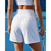 economico Gonne e Skorts da Donna-Per donna Tinta unita Gonna casual Gonne da tennis con pantaloncini Gonna sportiva Tasca Elastico in vita Sportivo Leggero Elastico Traspirante Tennis Golf Corsa Gonna Bianco Nero Rosa Abbigliamento