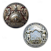 economico 250° Anniversario degli Stati Uniti-Moneta commemorativa della fratellanza dei guerrieri – restiamo uniti, invocami fratello, monete commemorative da collezione di ispirazione militare, regalo per soldati e veterani