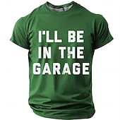  Men's I'll Be In The Garage Funny Vintage Mechanic Graphic T Shirt Slim Fit Casual Designer Clothing Apparel S M L XL XXL XXXL