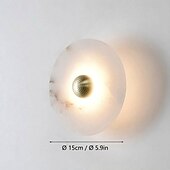 economico Lampade LED da parete-Lampada da parete a led in marmo 15/20/25/30/35 cm design minimalista per montaggio a parete apparecchio di illuminazione luci per interni per soggiorno camera da letto 110-240 v