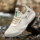 economico Scarpe Casual con Lacci-Scarpe da acqua bianche da uomo, traspiranti, leggere e ad asciugatura rapida, ideali per attività acquatiche, passeggiate in spiaggia, trekking fluviale e viaggi estivi all'aria aperta.