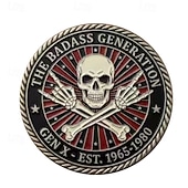 voordelige 250e Verjaardag van de VS-Generation X Challenge Coin: de stoere verzamelmunt uit 1965-1980 met humor, voor mannen van vóórdat al die mietjes geboren waren. Een uniek retro cadeau.