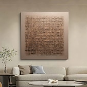 billiga Wabi Sabi-Mintura Handmade Textured Grid Oil Paintings On Canvas Wall Art Decoration Modern Abstract Pictures For Home Hotel Decor Rolled Frameless Unstretched Painting