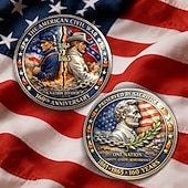 cheap U.S. 250th Anniversary-American Civil War 160th Anniversary Commemorative Coin – 1861–1865 Union &amp; Confederate Soldiers Design, Lincoln Portrait, Patriotic Collectible Coin Gift