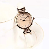 Недорогие Кварцевые часы-Женские винтажные часы, минималистичные, с маленьким циферблатом, кварцевые, наручные, с тонким зеленым кожаным ремешком, корпус из розового золота, элегантные, с арабскими цифрами, женские нарядные