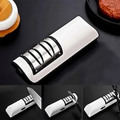 お買い得  キッチン用品＆小物-キッチン用電動ナイフ研ぎ器 多機能自動プロ仕様 4段階ギア電動ナイフ研ぎ器 キッチンアクセサリー 高速研ぎ石 家庭用キッチン 全自動ナイフ研ぎ機