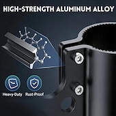 cheap Tool Accessories-Aluminum Trailer Towing Chain Organizer &amp; 7-Way Plug Holder, Trailer Chain Holder, Trailer Towing Organizer Powder Coating, Heavy-Duty RV Tongue Jack Accessories for Outside Travel Camper