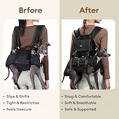cheap Carrier &amp; Travel Bags-Outdoor Sports Portable Ergonomic Comfortable Lift Harness Dog Sling Carrier