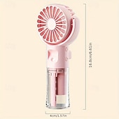 cheap Heating &amp; Cooling-Handheld Spray Fan Desktop Humidifying Fan Outdoor Portable Handheld Fan Small Spray Fan with 4-Speed Adjustment
